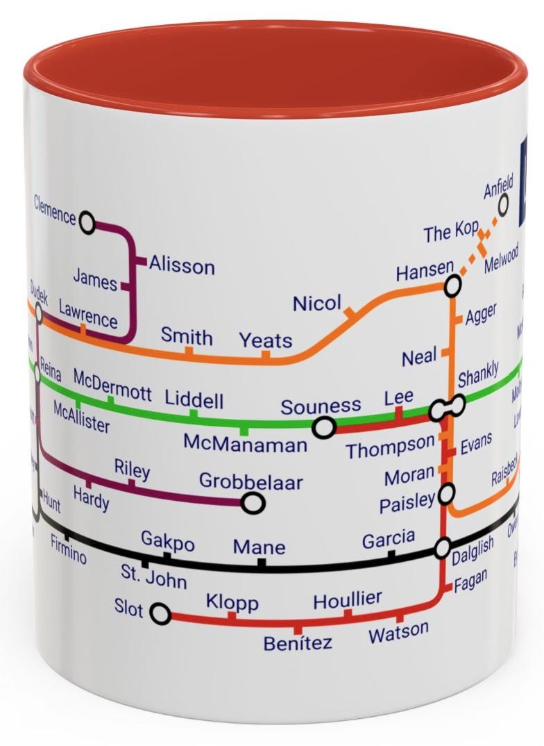 Liverpool Legends Mug: Anfield Football Fan Gift