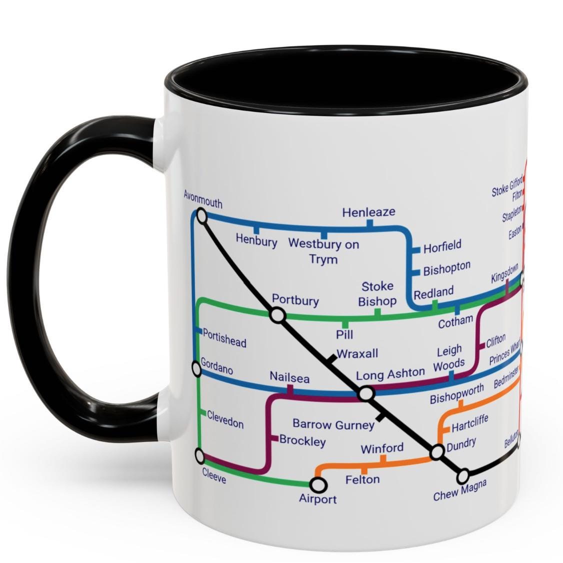 Bristol Metro Mug: Cityscape Coffee Cup - Bristol Gift