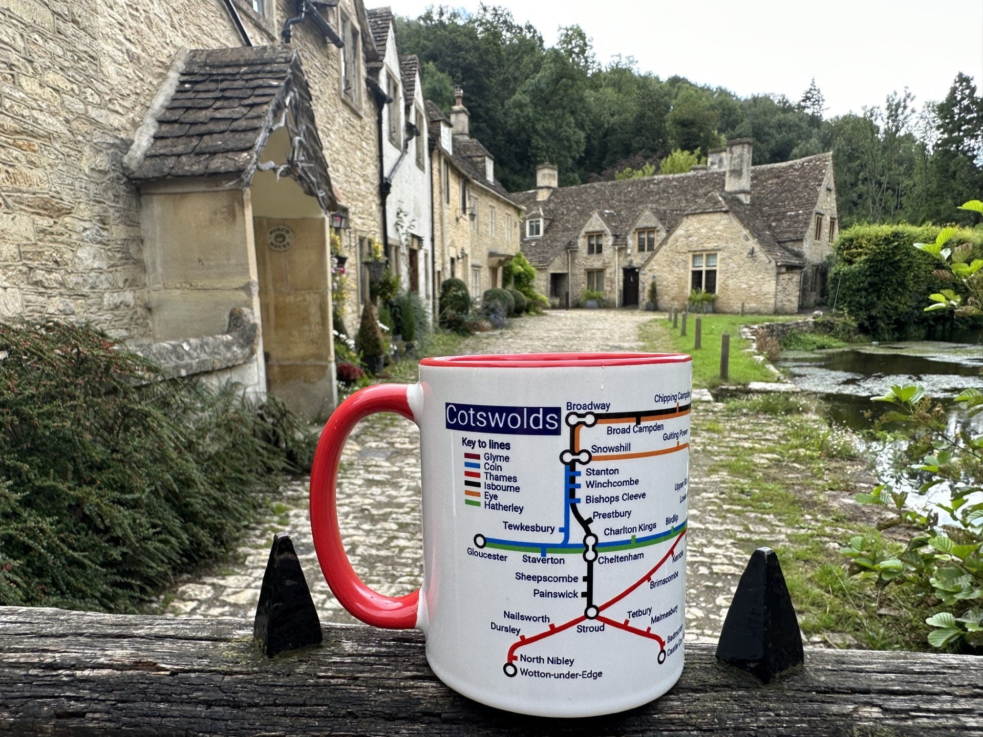 Cotswolds Metro Map Mug: Unique England Travel Gift