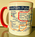 Wrexham Pubs Metro Mug - A fun Ceramic Coffee Mugfrom the Turf to the Pant-yr-Ochain