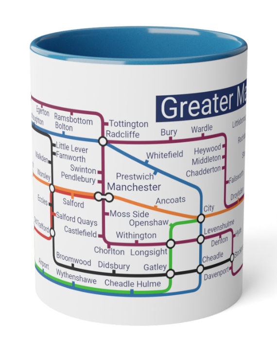 Manchester Metro Mug: Unique Greater Manchester Souvenir