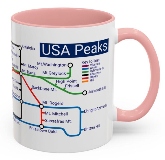 USA Peaks Metro Mug: Mountaineer Gift