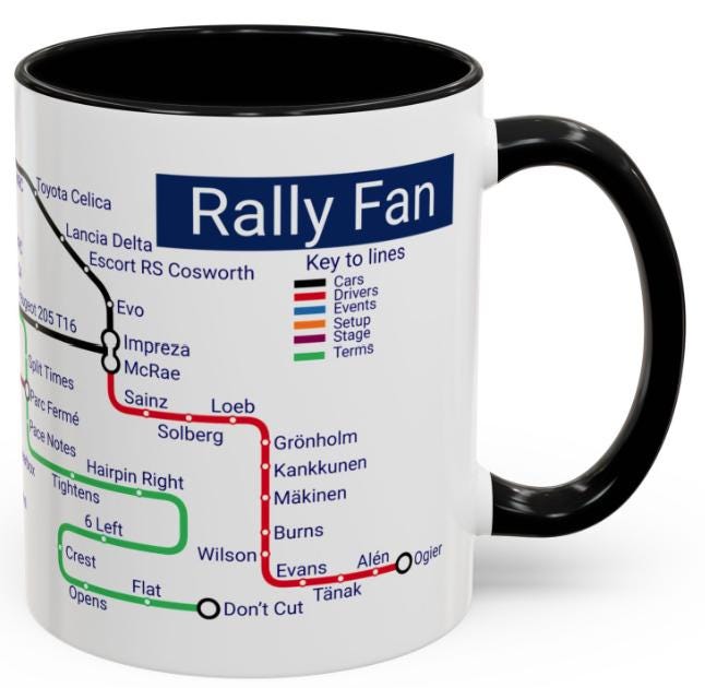 Rally Fan Metro Mug • Motorsport Enthusiast Gift