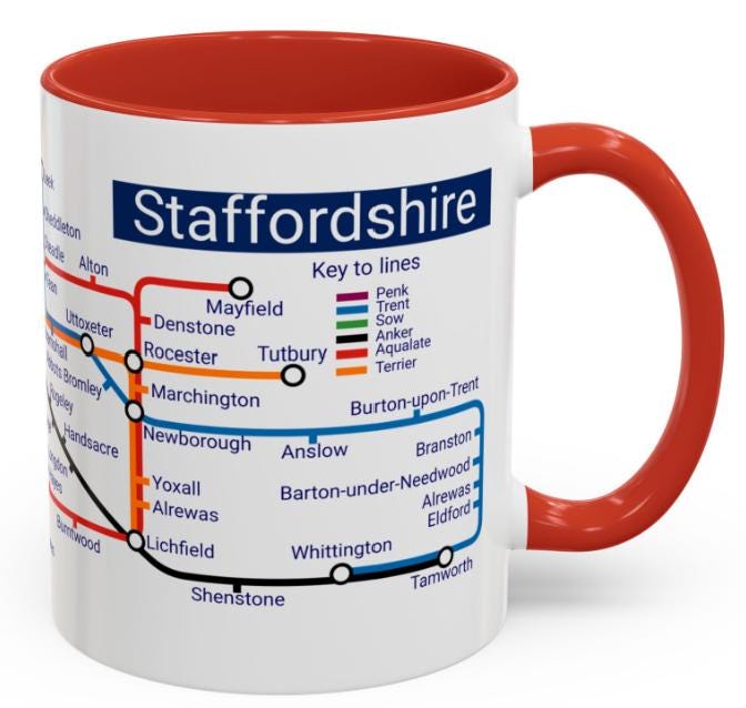 Staffordshire Metro Mug: Iconic Local Design