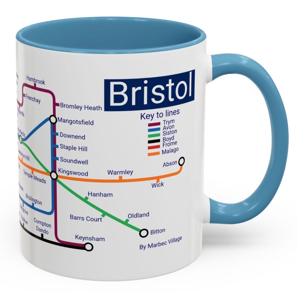 Bristol Metro Mug: Cityscape Coffee Cup - Bristol Gift