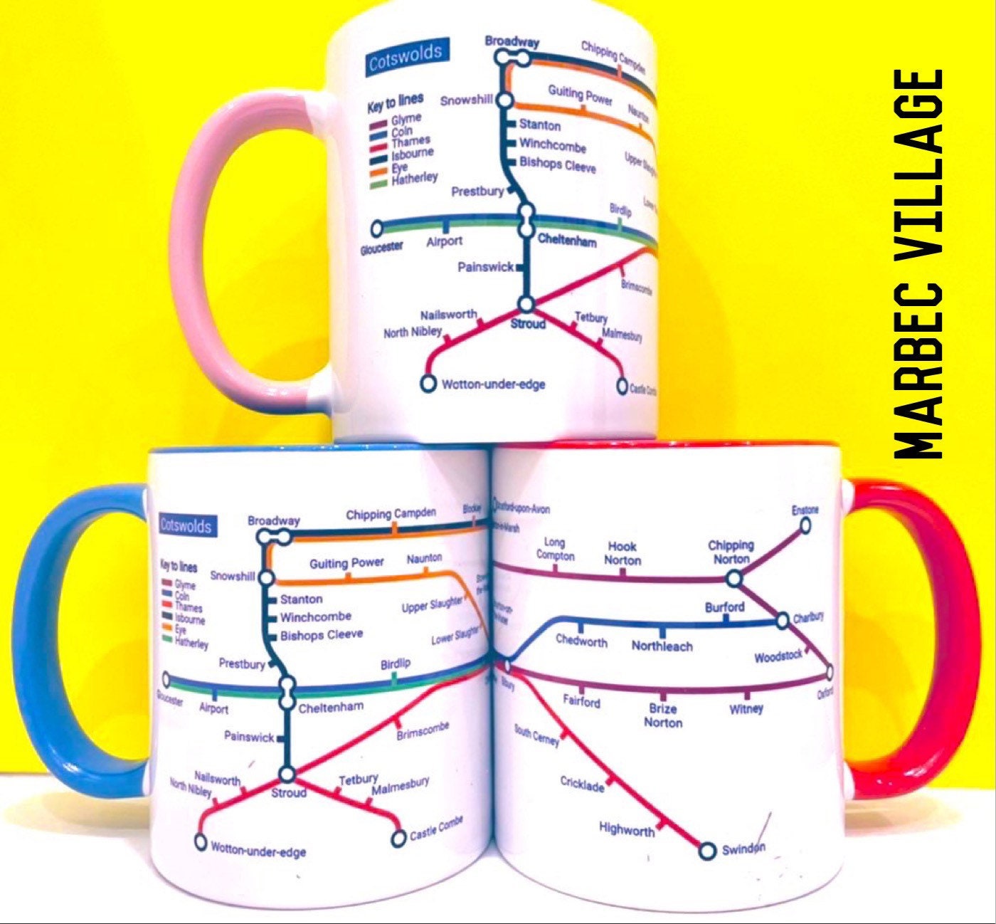 Custom / Personalised Metro Mug -  Create your own unique journey for end of term, sports,birthdays,wedding,new baby, anniversary,graduation