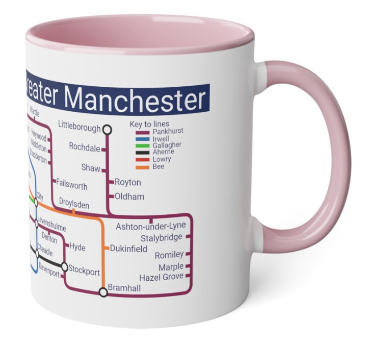 Manchester Metro Mug: Unique Greater Manchester Souvenir
