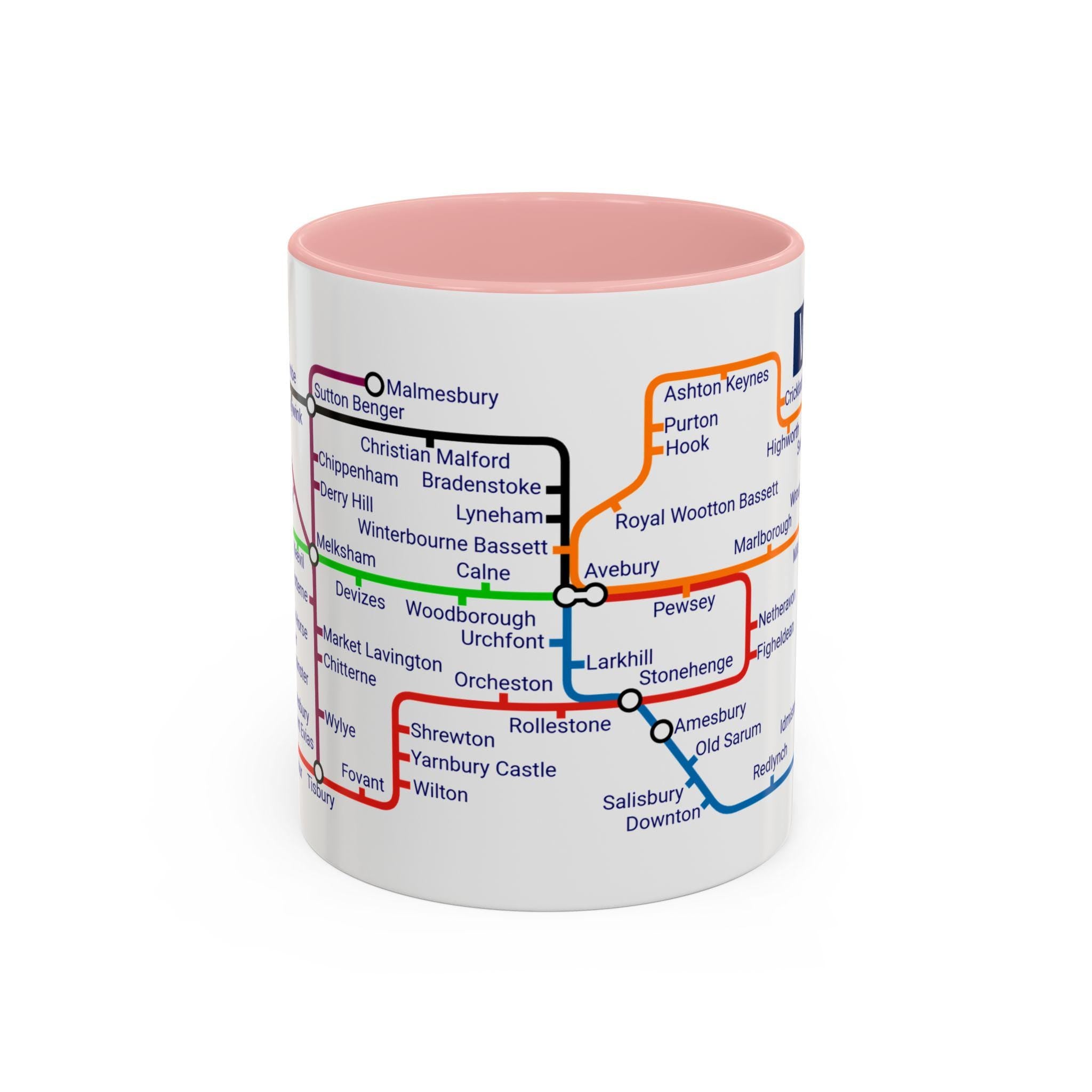 Wiltshire Metro Mug: UK County Landmarks, Travel Gift