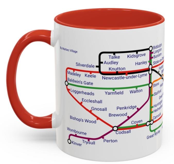 Staffordshire Metro Mug: Iconic Local Design