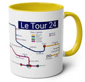 Tour de France 24 Ceramic Mug: Metro Design Cycling Gift
