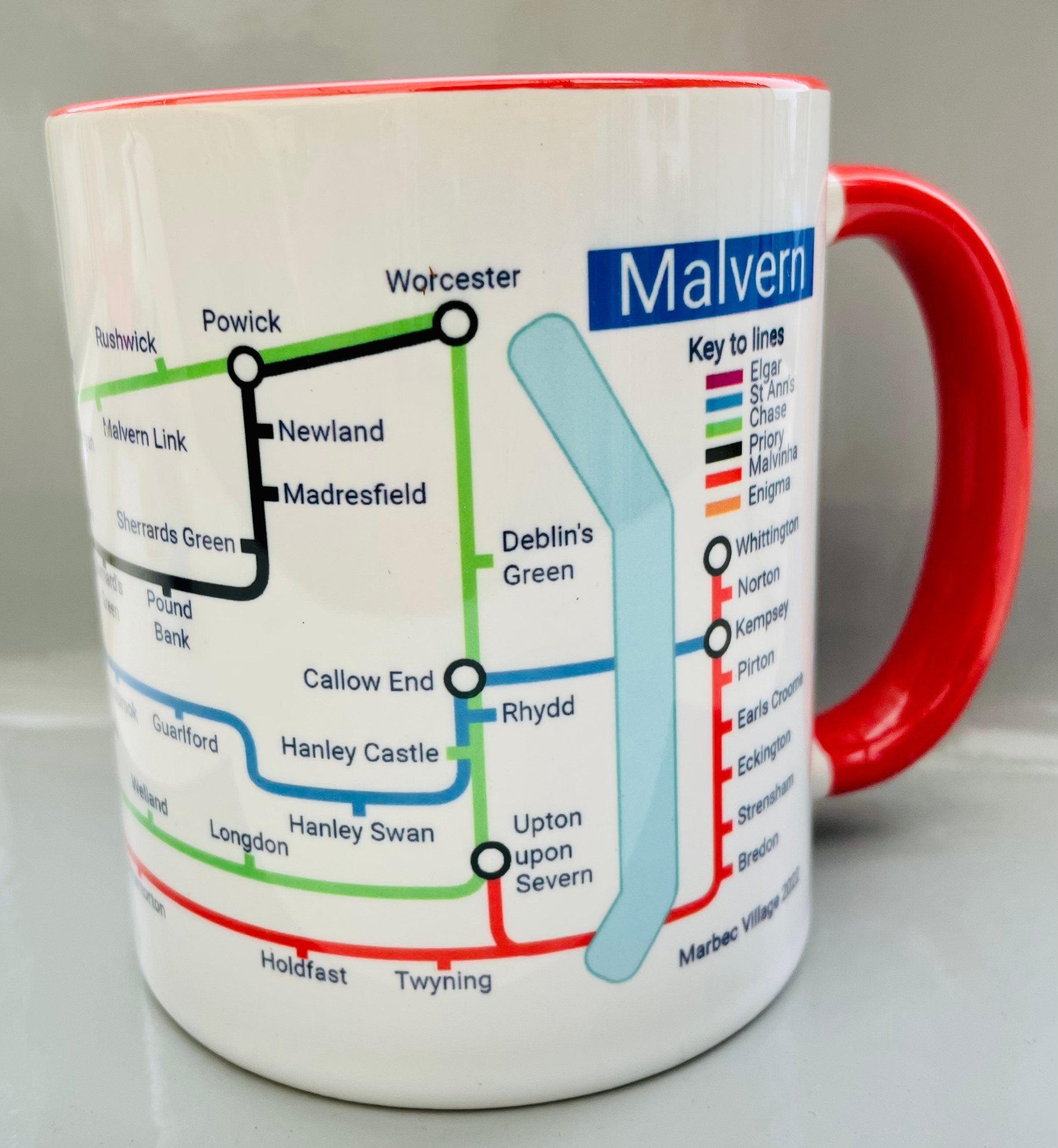 Malvern Metro Mug: Hills Journey Ceramic Coffee Cup