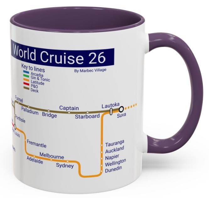 World Cruise 26 - Arcadia -  Metro Design - Limited Edition