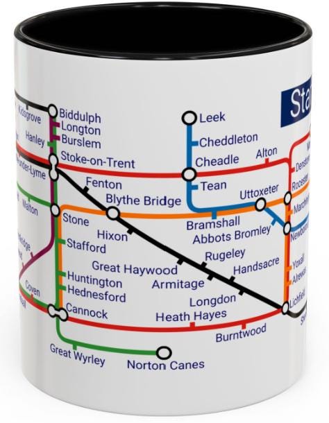 Staffordshire Metro Mug: Iconic Local Design