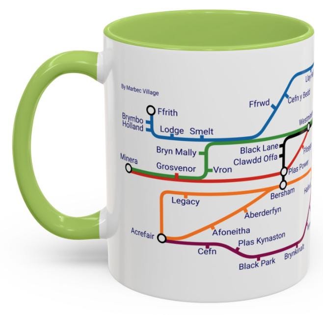 Wrexham Collieries Metro Mug: Coal Mining Heritage Tribute