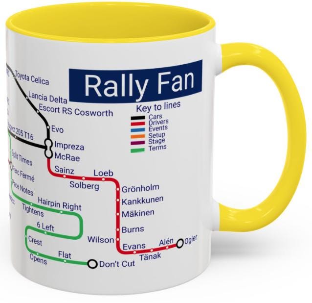 Rally Fan Metro Mug • Motorsport Enthusiast Gift