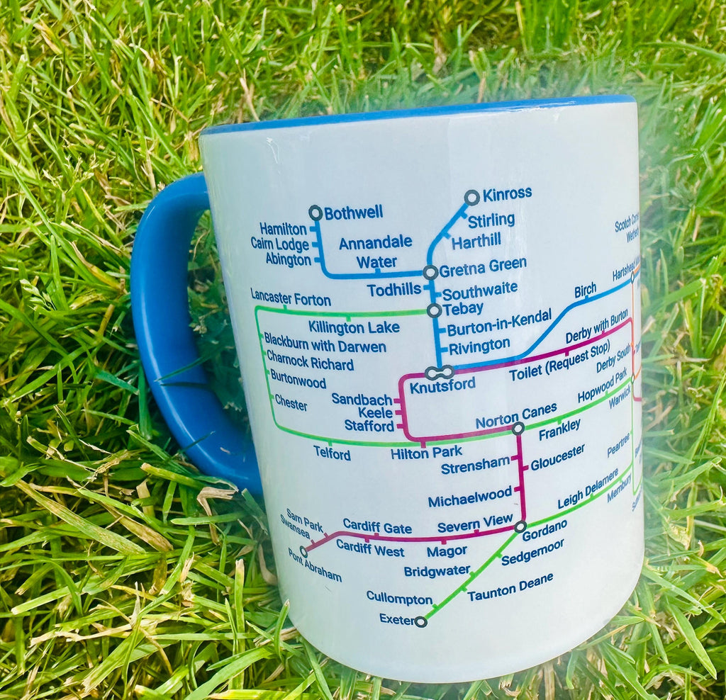 Motorway Service Station Mug: UK Road Trip Gift