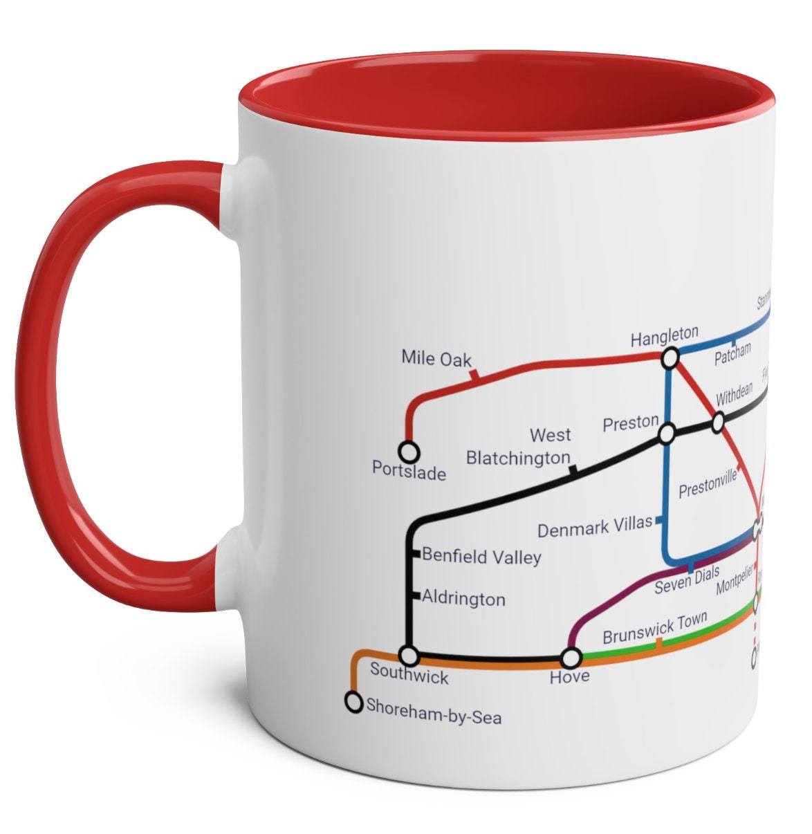 Brighton & Hove Metro Mug: Unique Local Souvenir Gift