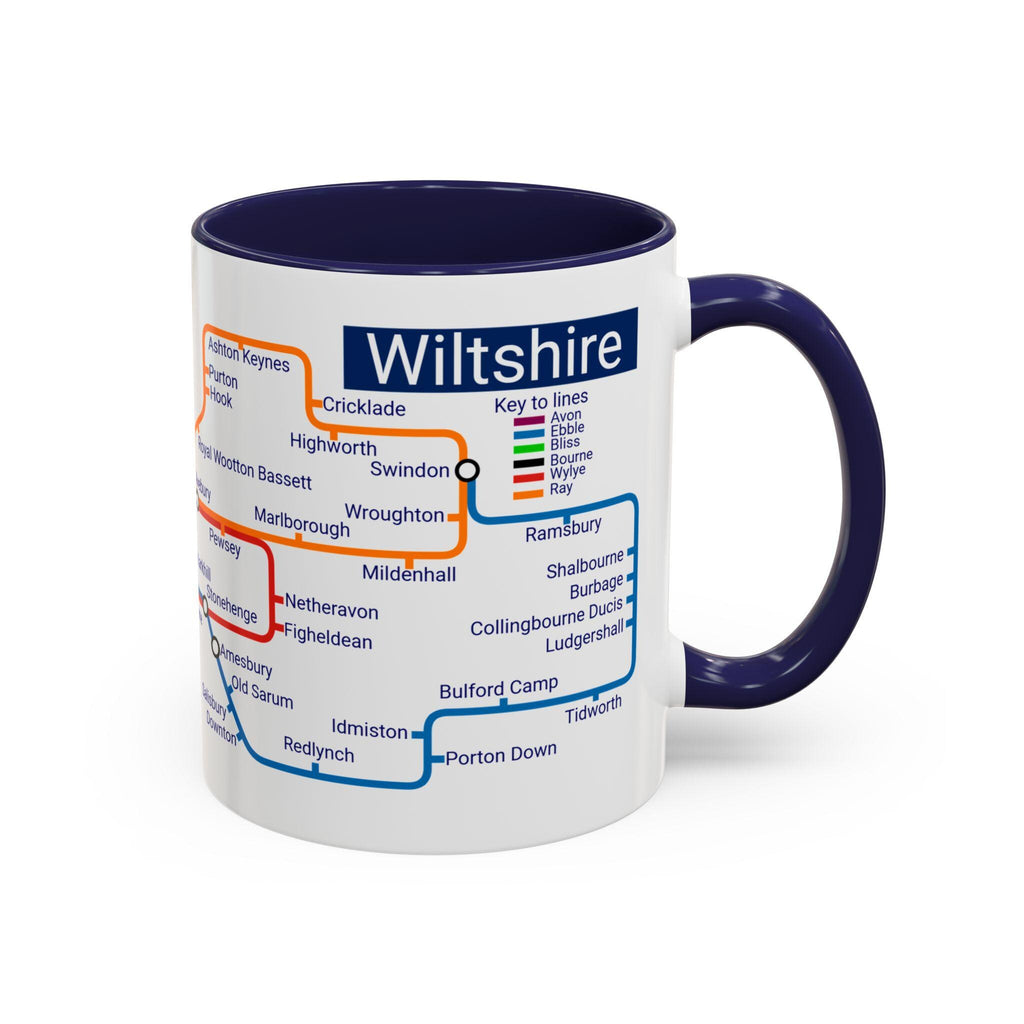 Wiltshire Metro Mug: UK County Landmarks, Travel Gift