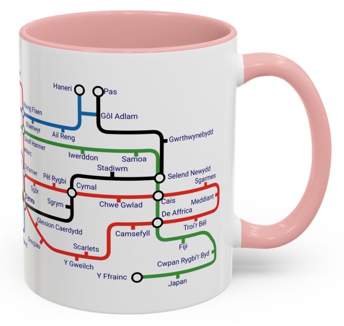 Rygbi Cymru Metro Mug: Welsh Rugby Heritage Design