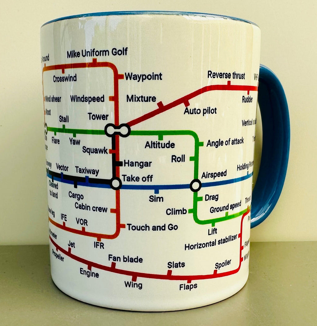 Aviation Metro Mug – AvGeek Gift, Airport Pilot Lingo