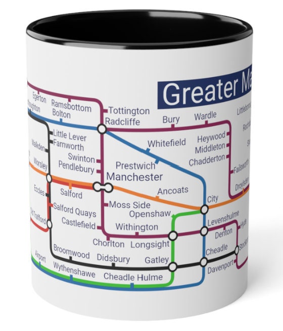 Manchester Metro Mug: Unique Greater Manchester Souvenir
