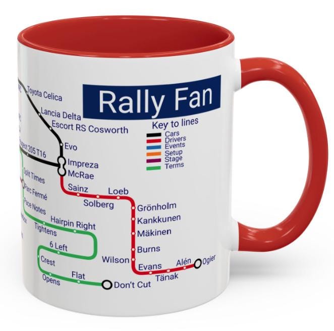Rally Fan Metro Mug • Motorsport Enthusiast Gift