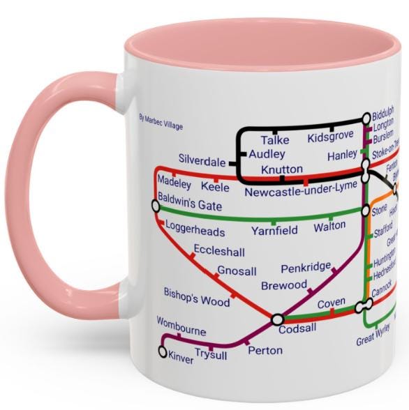 Staffordshire Metro Mug: Iconic Local Design