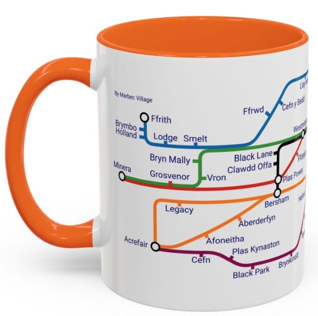 Wrexham Collieries Metro Mug: Coal Mining Heritage Tribute