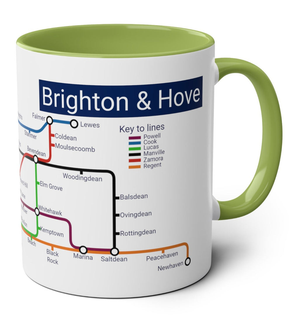 Brighton & Hove Metro Mug: Unique Local Souvenir Gift
