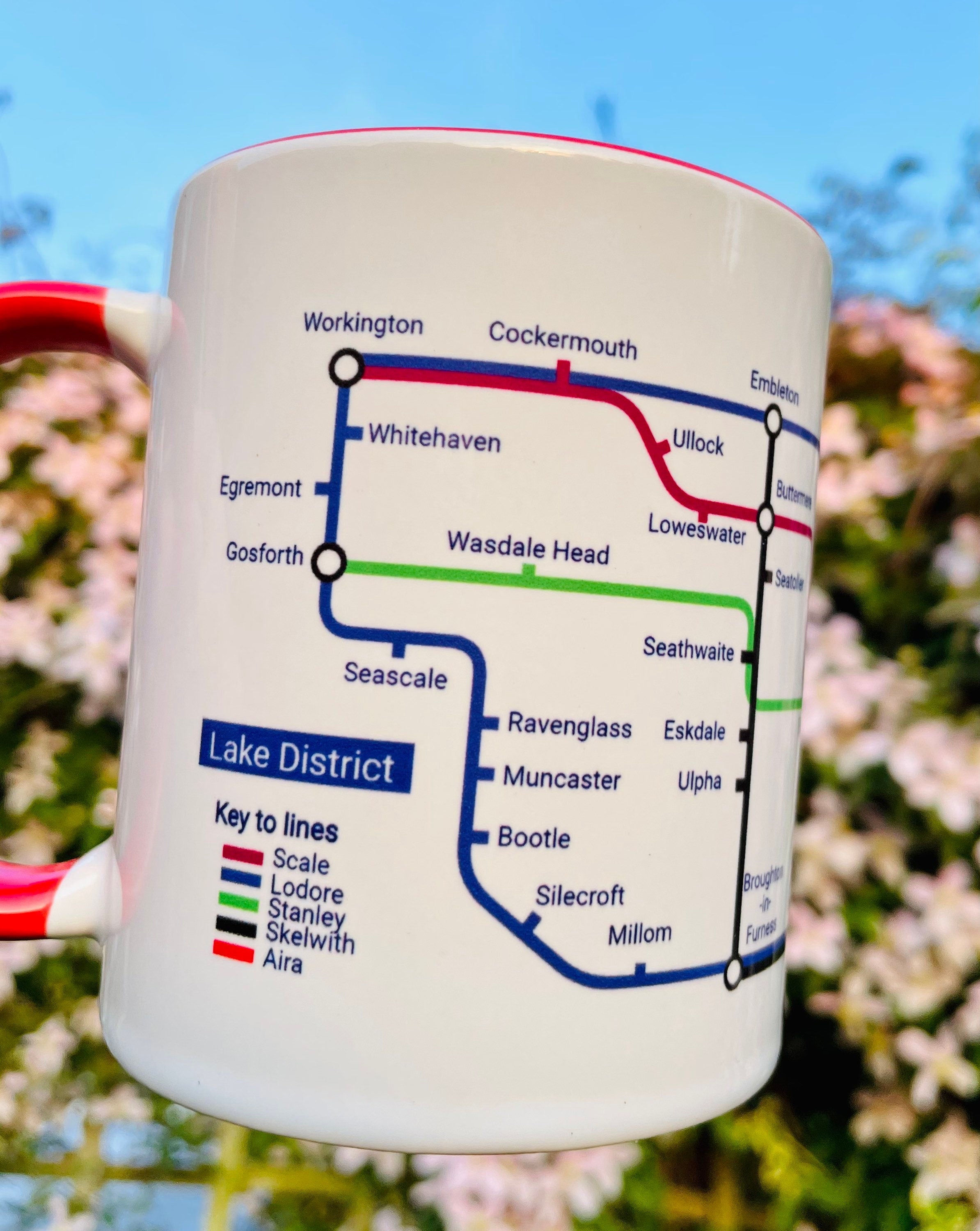Custom / Personalised Metro Mug -  Create your own unique journey for end of term, sports,birthdays,wedding,new baby, anniversary,graduation