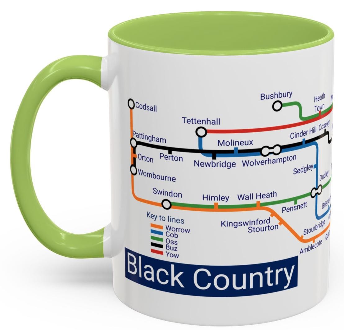 Black Country themed metro mug