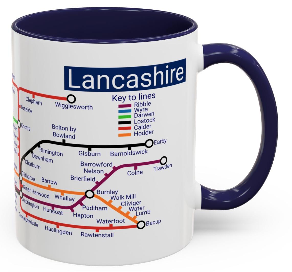 Lancashire Metro Mug: Unique Local Gift - Love Lancs