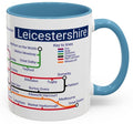 Leicestershire Metro Map Mug: Unique Leicester City Souvenir