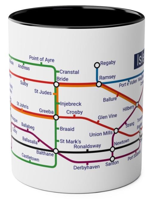 Isle of Man Metro Mug: Manx Souvenir Gift
