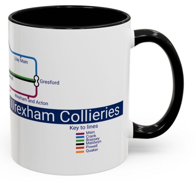 Wrexham Collieries Metro Mug: Coal Mining Heritage Tribute