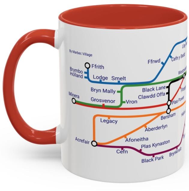 Wrexham Collieries Metro Mug: Coal Mining Heritage Tribute