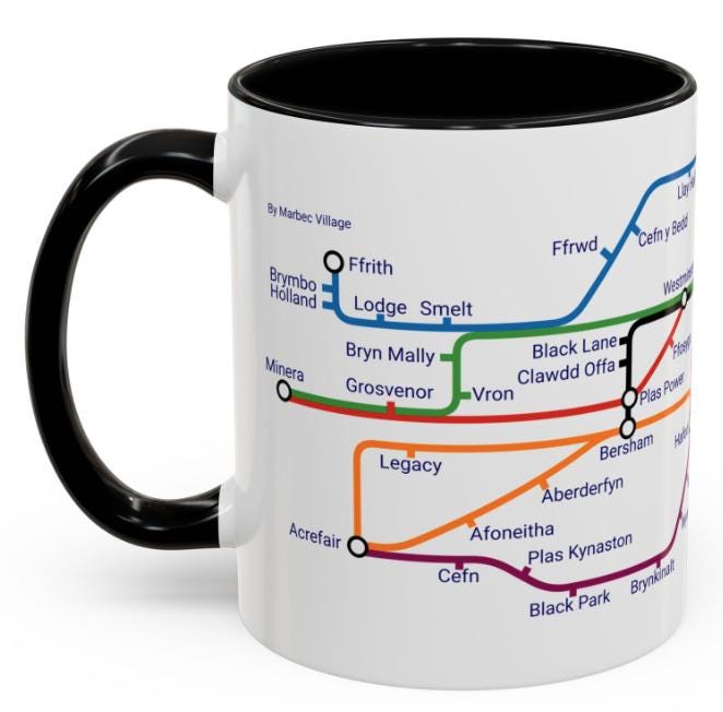 Wrexham Collieries Metro Mug: Coal Mining Heritage Tribute