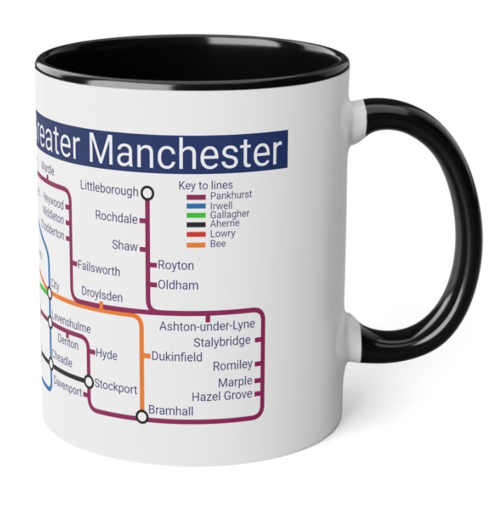 Manchester Metro Mug: Unique Greater Manchester Souvenir