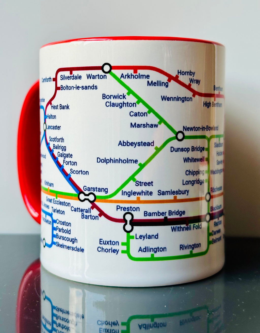 Lancashire Metro Mug: Unique Local Gift - Love Lancs