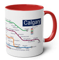 Calgary Metro Map Mug - Urban Chic Coffee Cup - Canada Gift