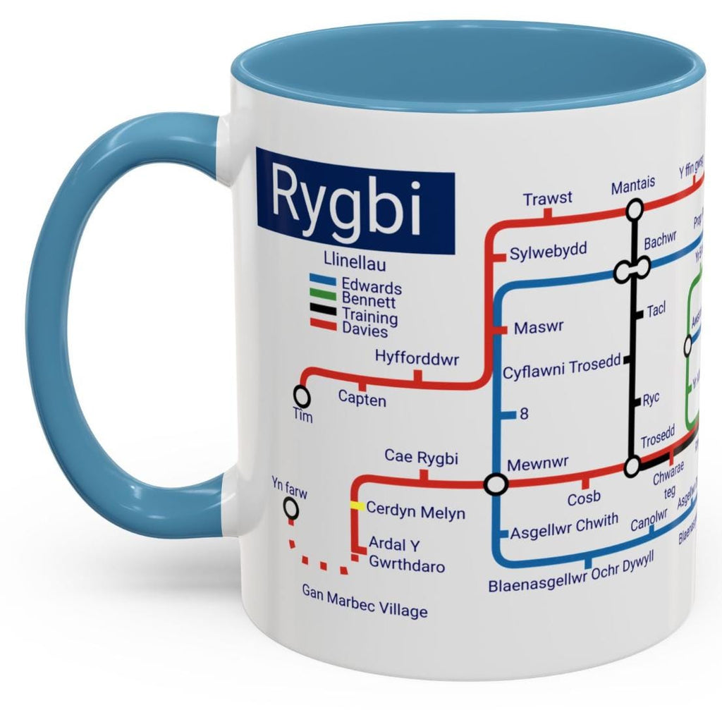 Rygbi Cymru Metro Mug: Welsh Rugby Heritage Design