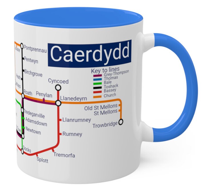Cardiff Metro Mug: Caerdydd Souvenir Gift