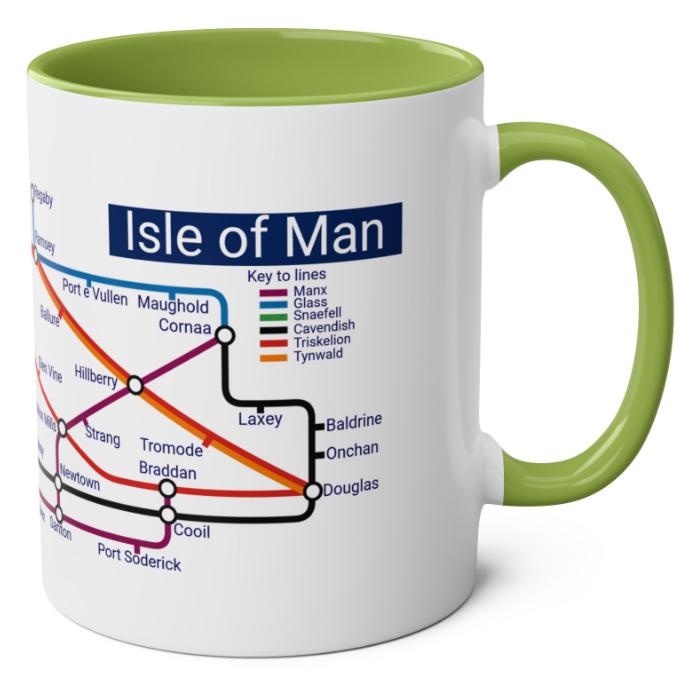 Isle of Man Metro Mug: Manx Souvenir Gift