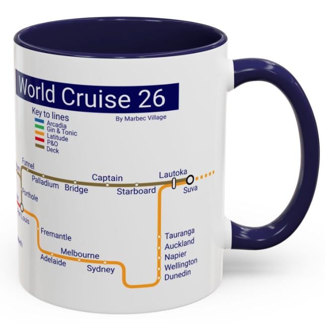 World Cruise 26 - Arcadia -  Metro Design - Limited Edition
