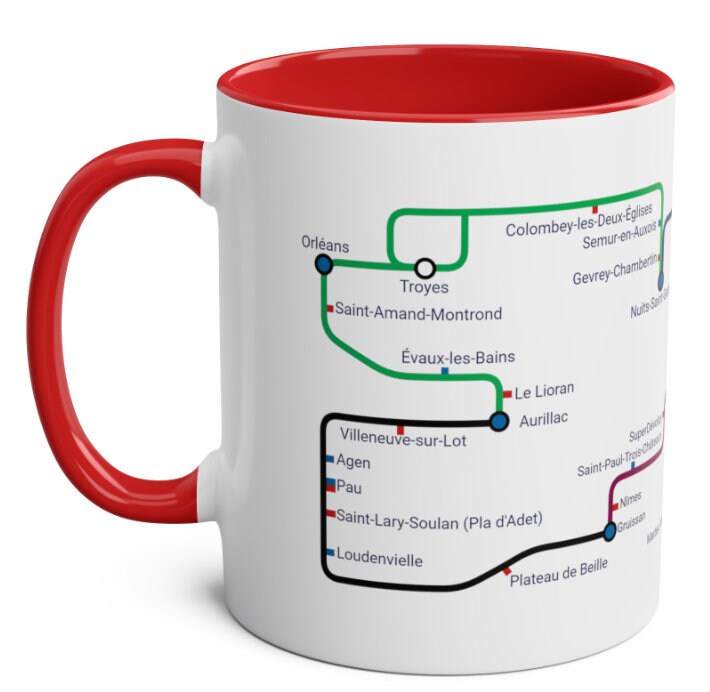 Tour de France 24 Ceramic Mug: Metro Design Cycling Gift