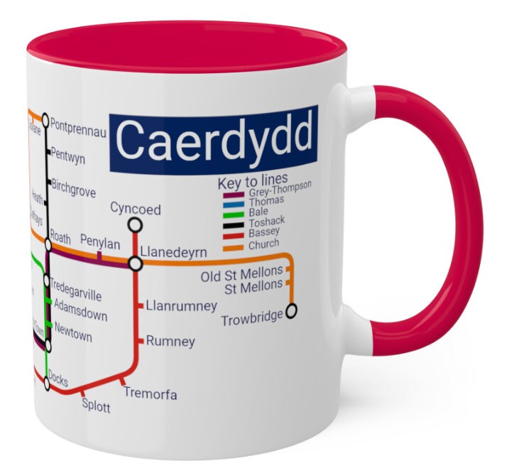Cardiff Metro Mug: Caerdydd Souvenir Gift
