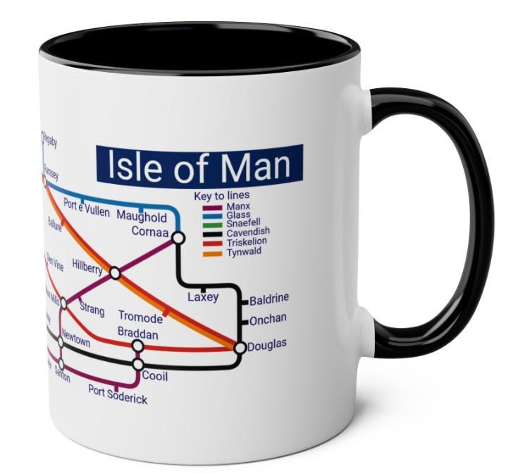 Isle of Man Metro Mug: Manx Souvenir Gift