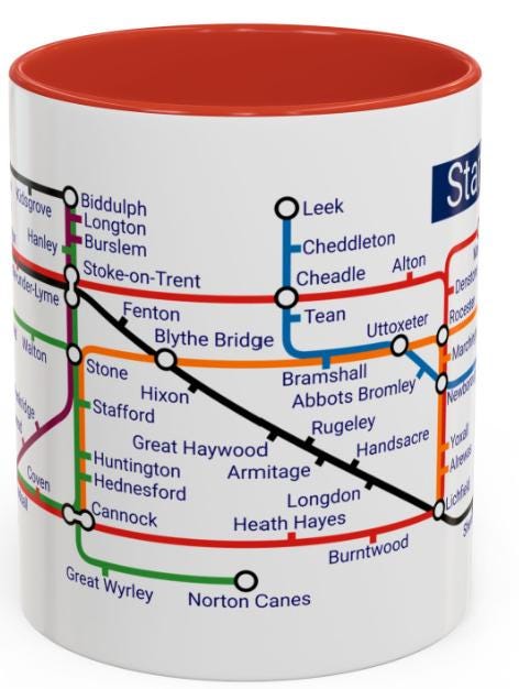 Staffordshire Metro Mug: Iconic Local Design