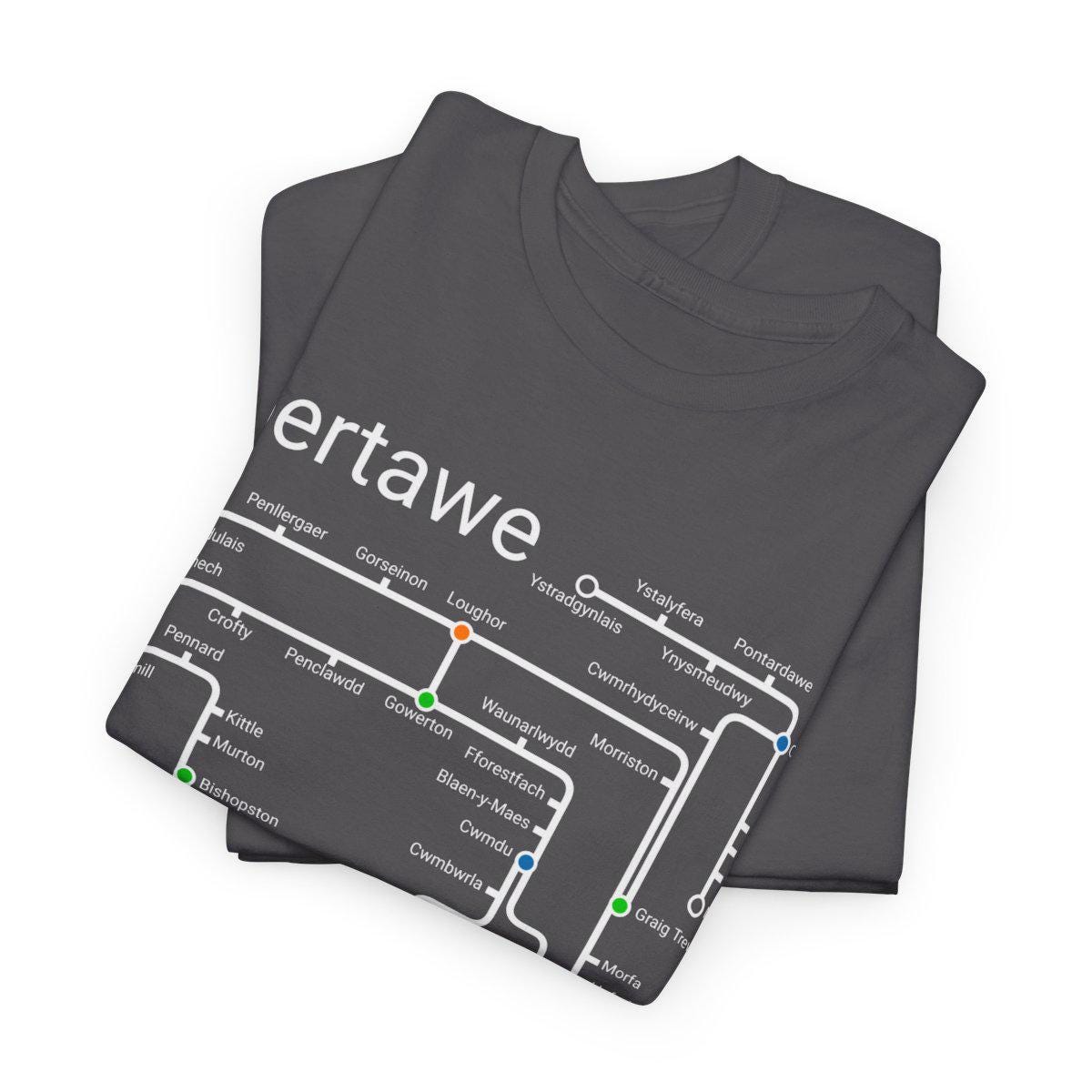 Swansea metro TShirt. Ystradgynlais to Mumbles/  Abertawe