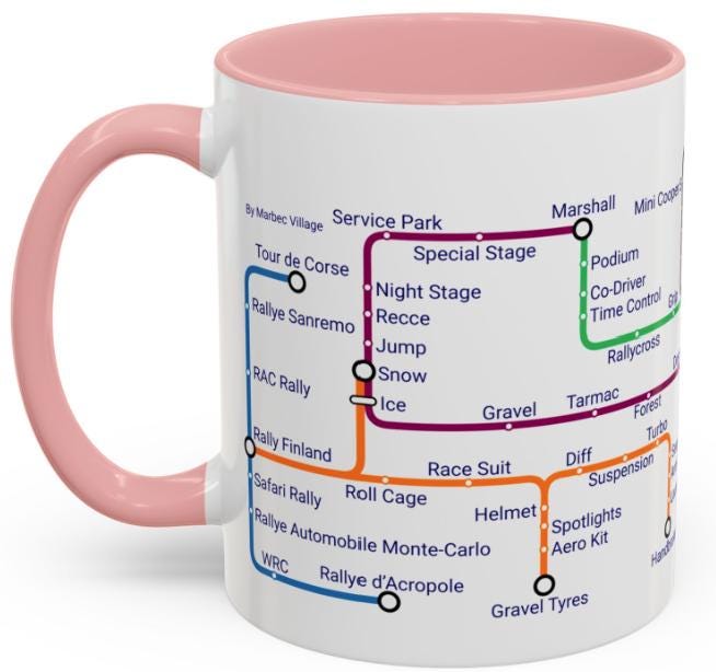 Rally Fan Metro Mug • Motorsport Enthusiast Gift